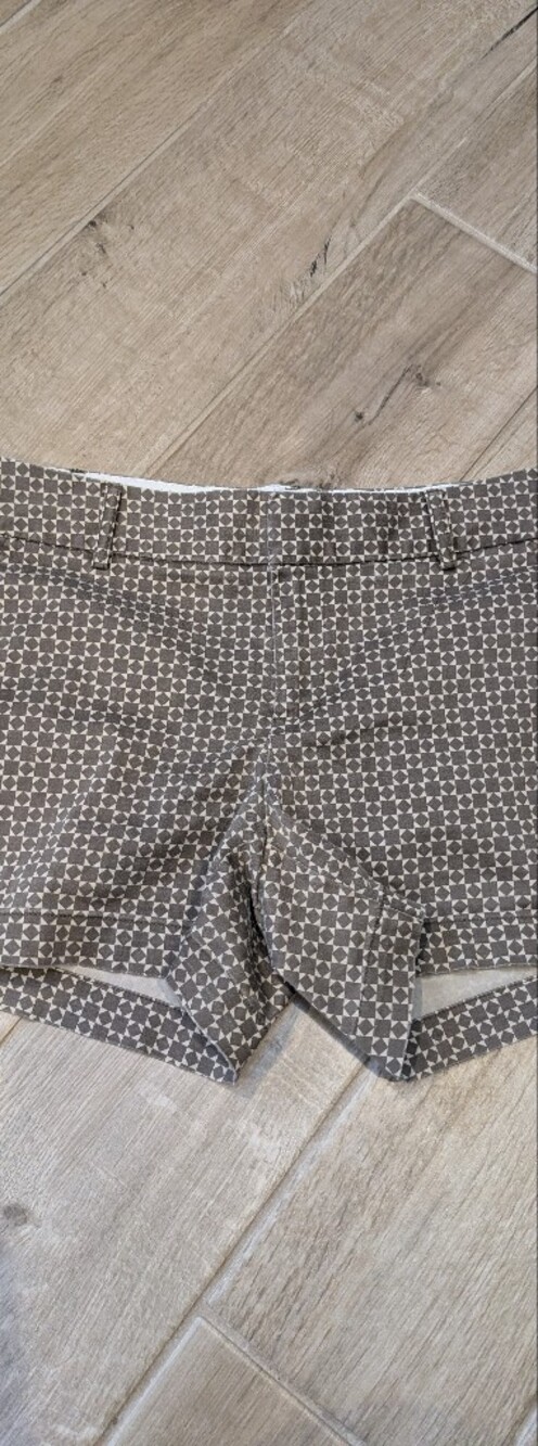 Banana Republic Brown Geo-Print Stretch Skort